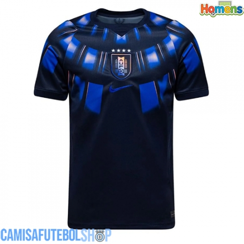 Camisa de time de futebol Uruguai Replicas 2º Equipamento Mundo 2026 Manga Curta